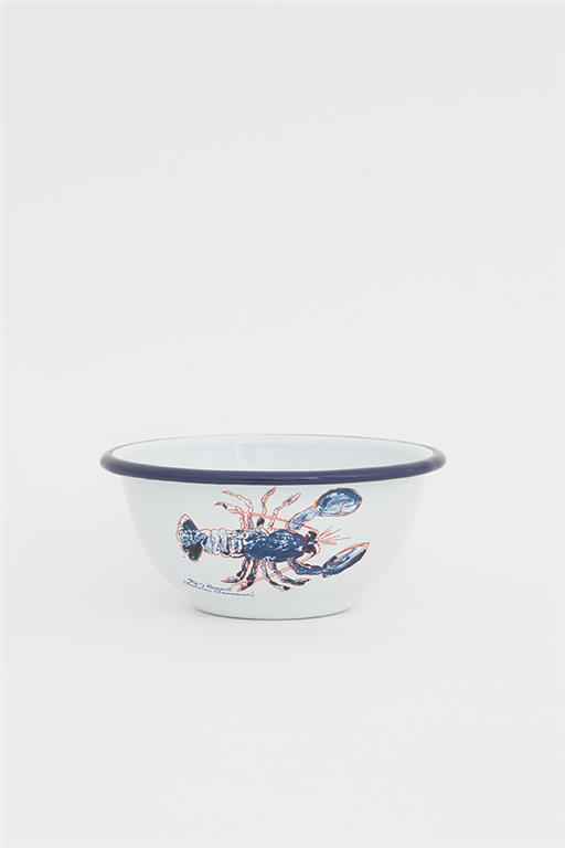Lobster bowl enamel -small