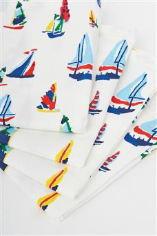 Napkins -set of 4 - Yachts