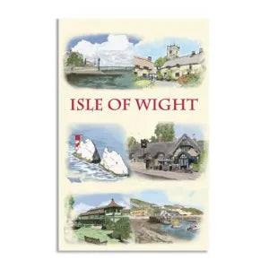 Isle of Wight Tea Towel -Cream