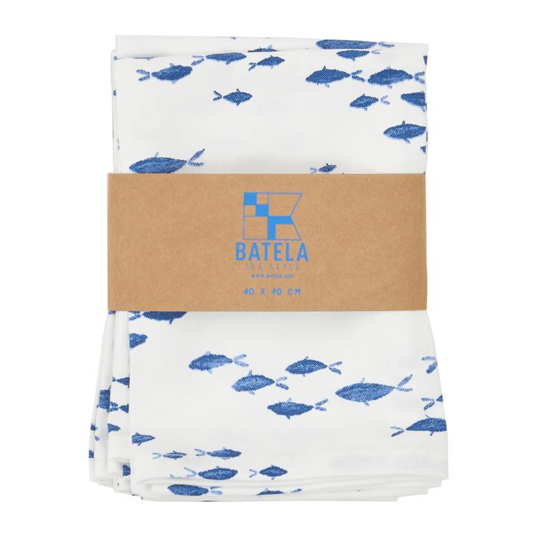 Napkins - set of 4- Fish Bank