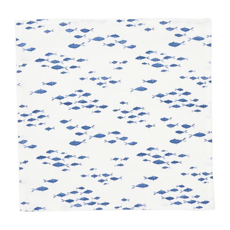 Napkins - set of 4- Fish Bank