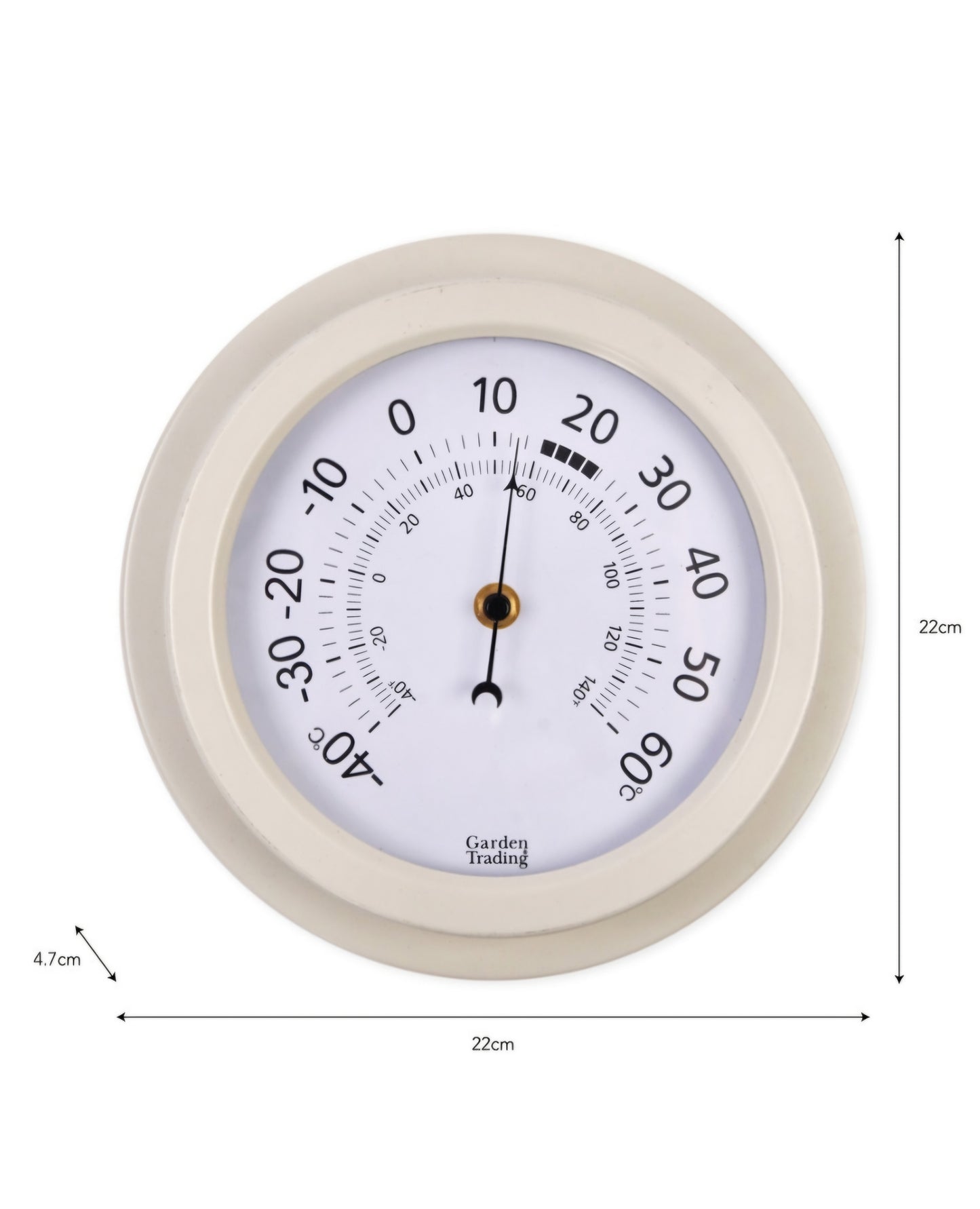 Tenby Thermometer - Lily White